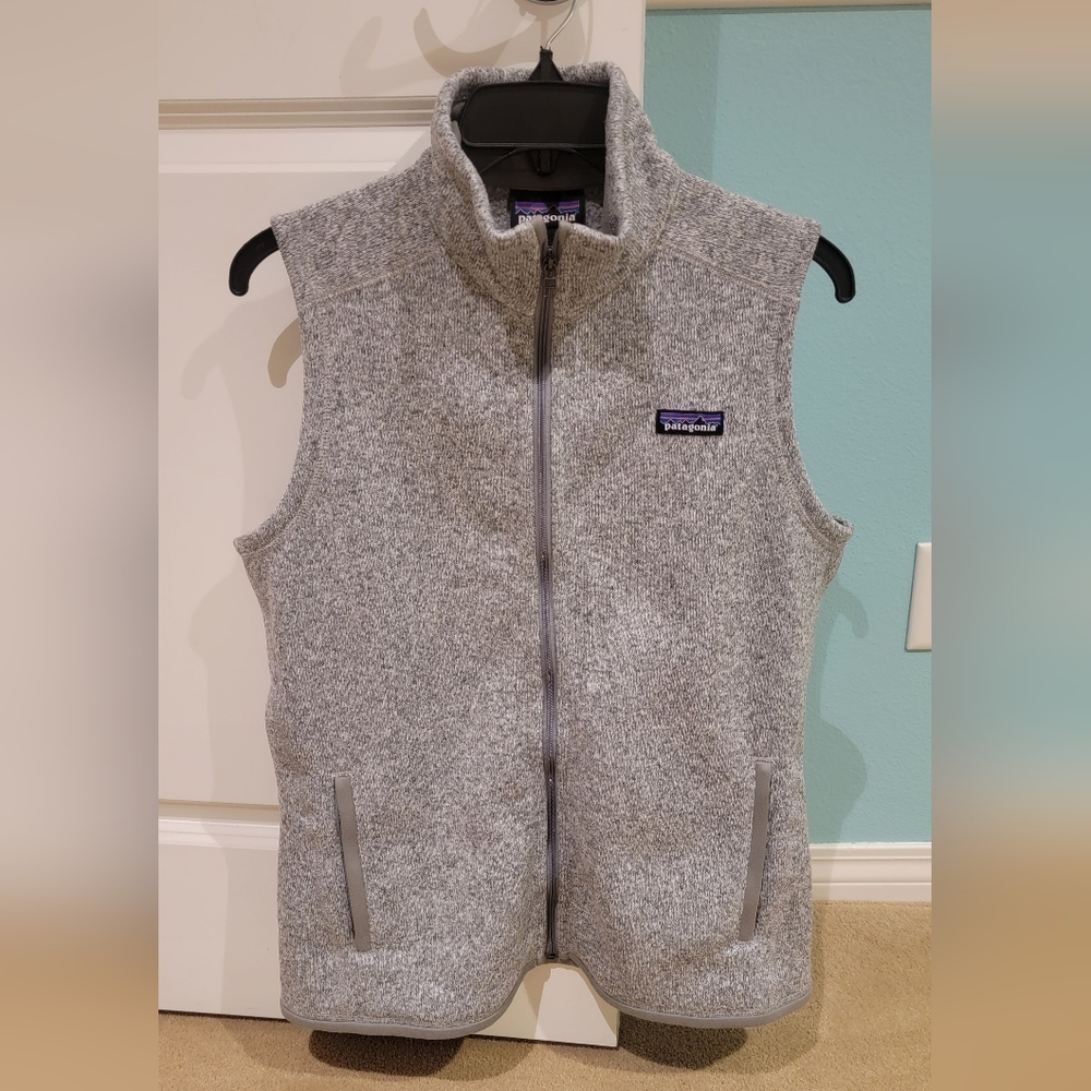 Grey Patagonia fleeces vest